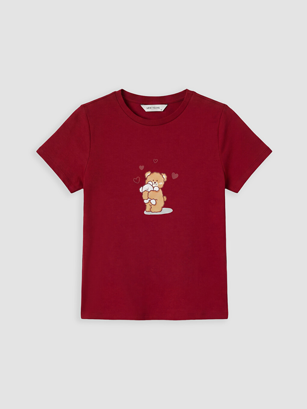 Ekru Baskılı Kadın Şortlu Pijama Takımı-1