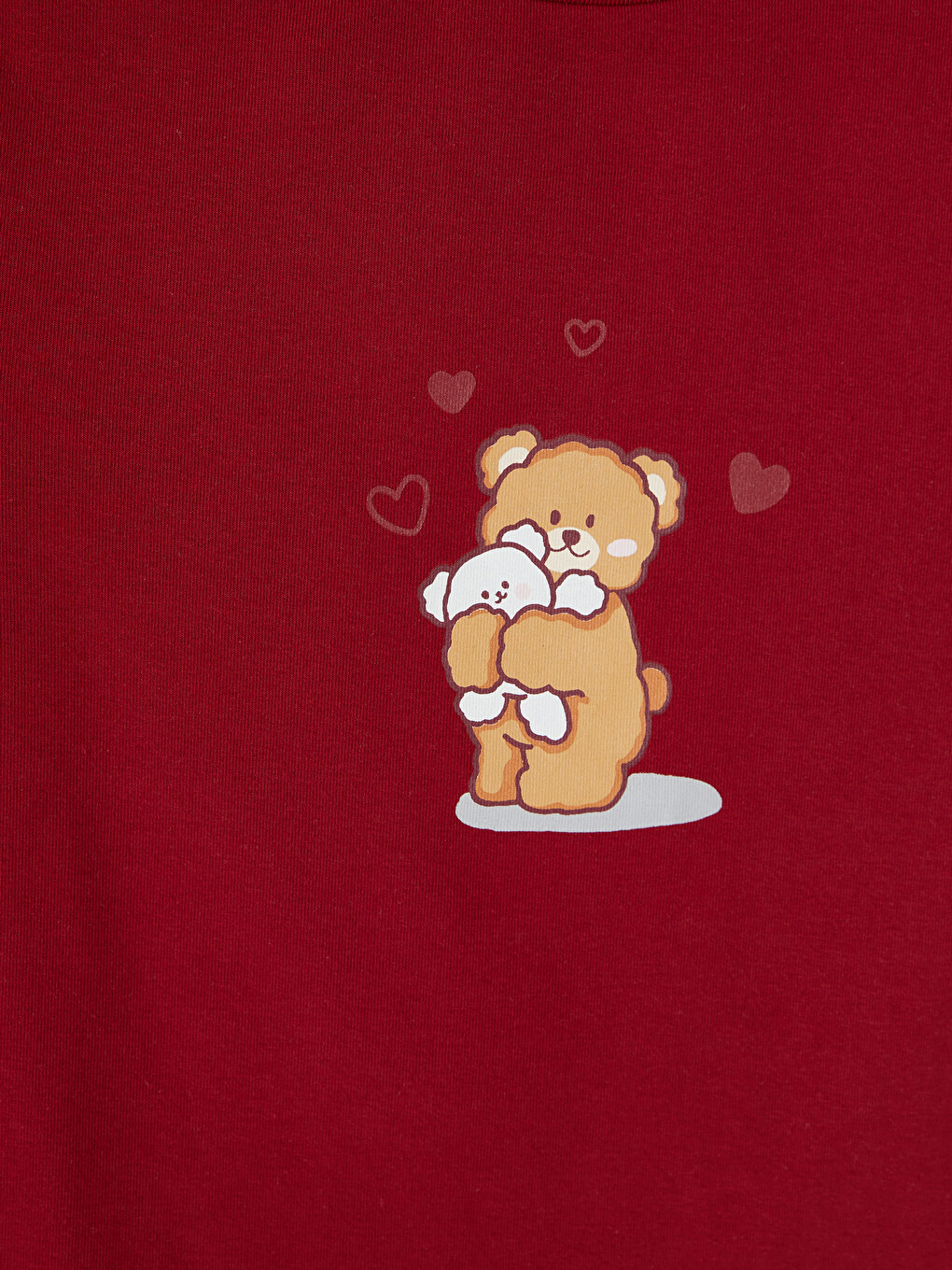 Ekru Baskılı Kadın Şortlu Pijama Takımı-2