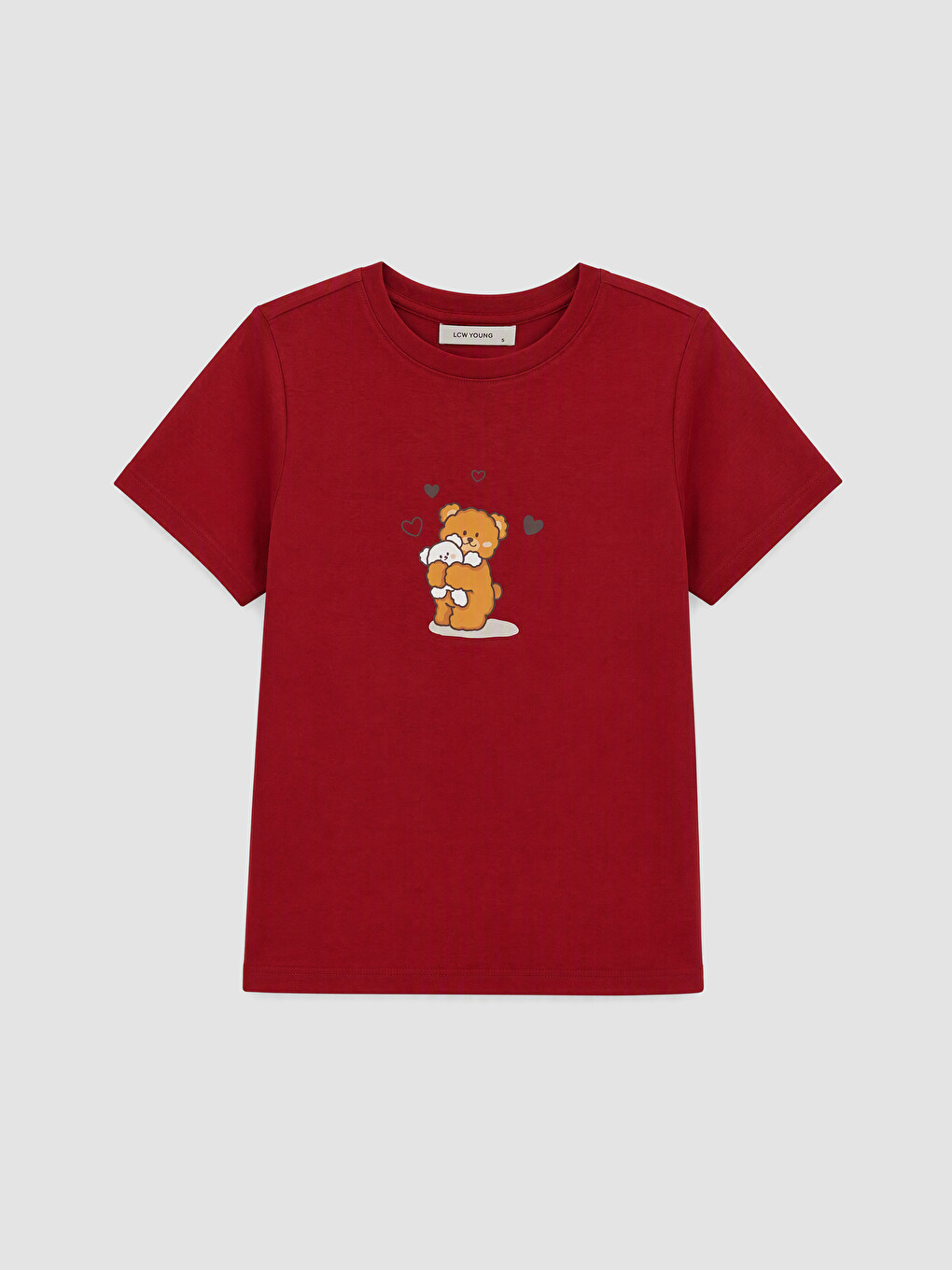 Ekru Baskılı Kadın Şortlu Pijama Takımı-5