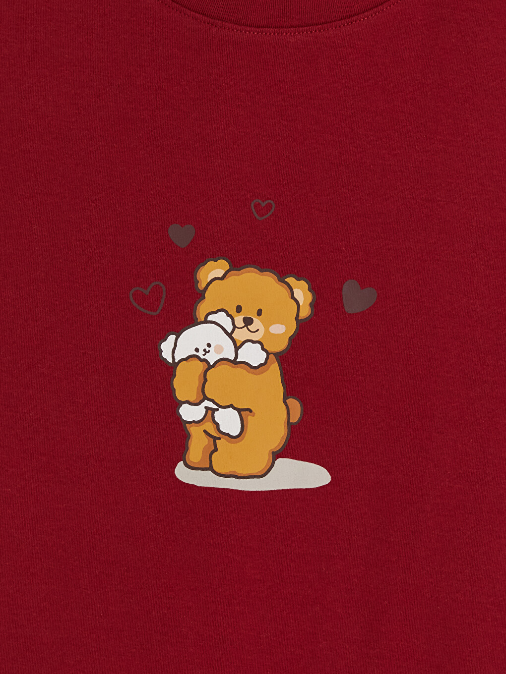 Ekru Baskılı Kadın Şortlu Pijama Takımı-6