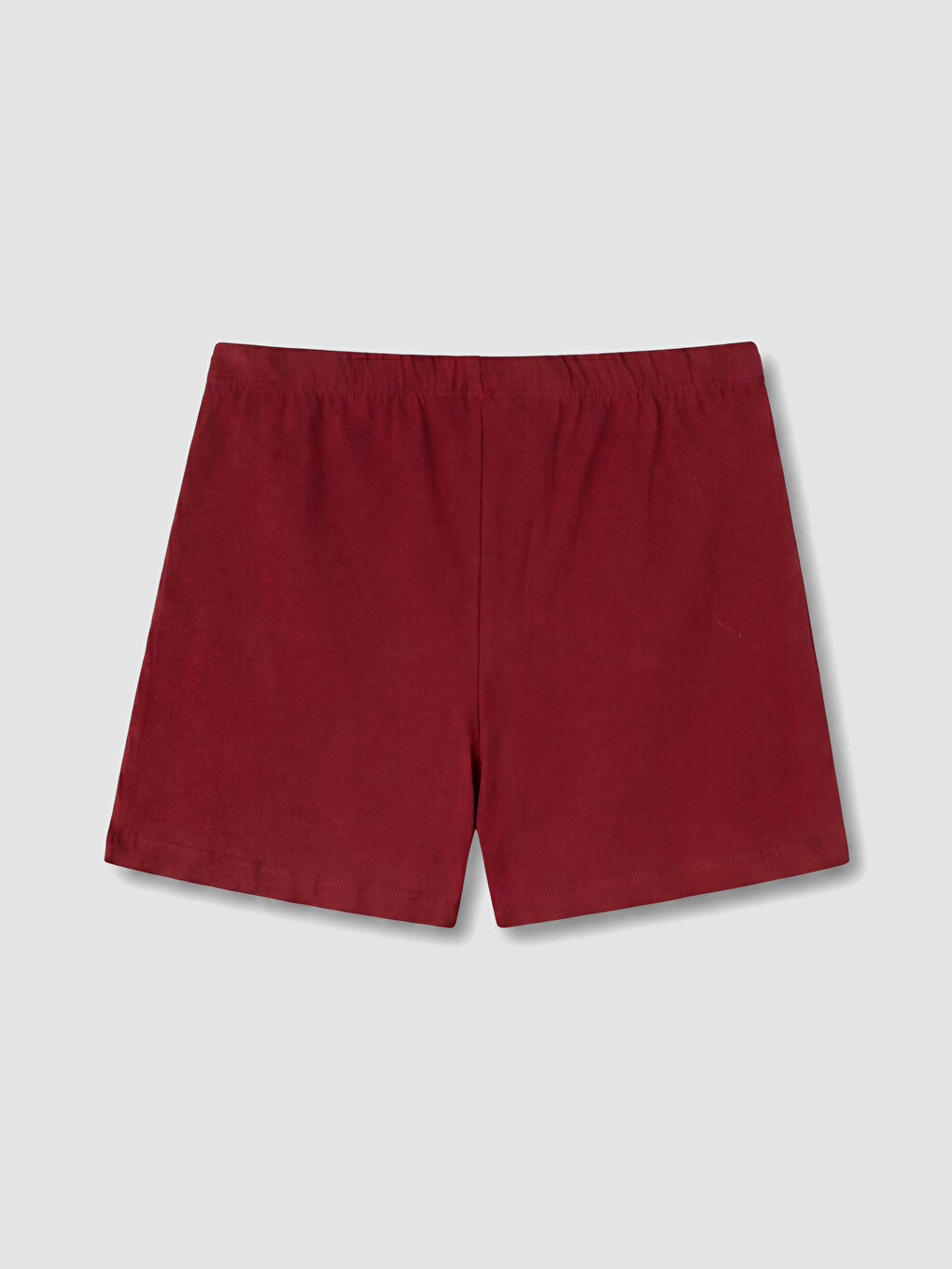 Bordo Baskılı Kadın Şort Pijama Altı 2'li-3