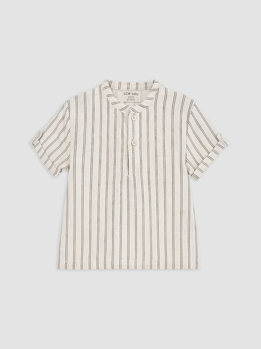 Gestreiftes Musselin-Shirt-und-Shorts-Set für Babyjungen-3