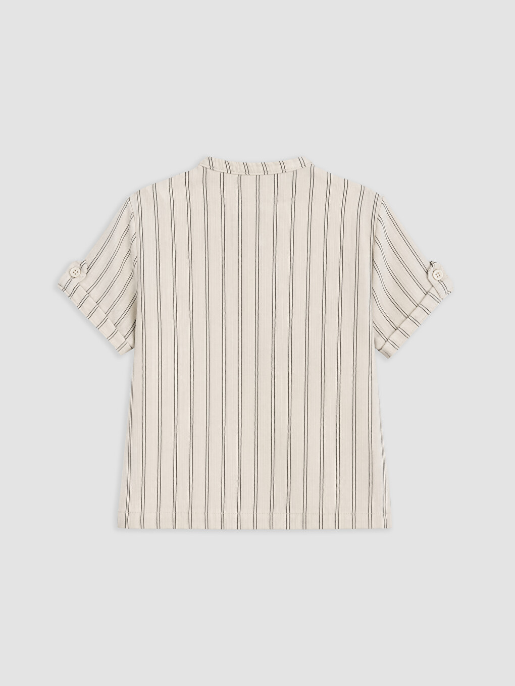 Gestreiftes Musselin-Shirt-und-Shorts-Set für Babyjungen-5