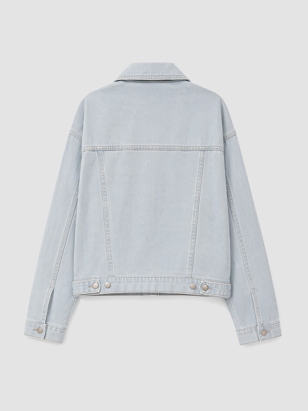 Veste en jean Col de chemise Femme-1