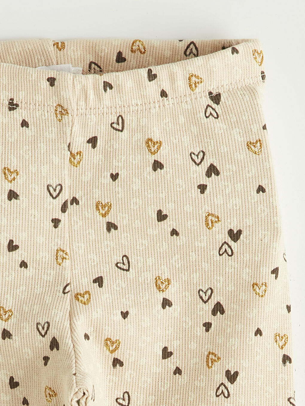 Bej Bisiklet Yaka Nakışlı Kız Bebek 2'li-6