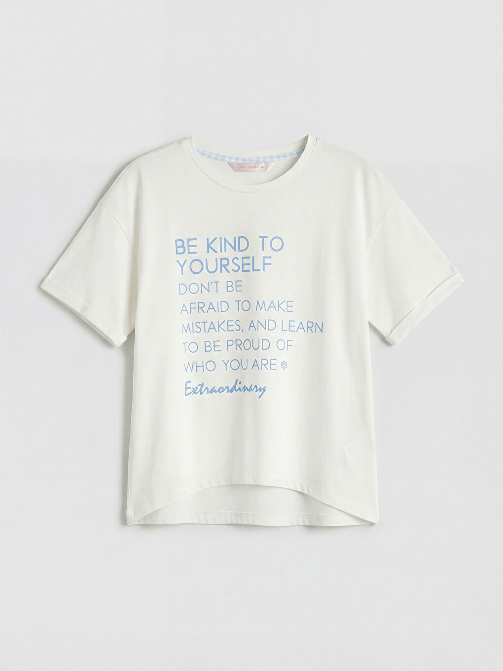 Lila Bisiklet Yaka Baskılı Kadın Pijama Takımı-5