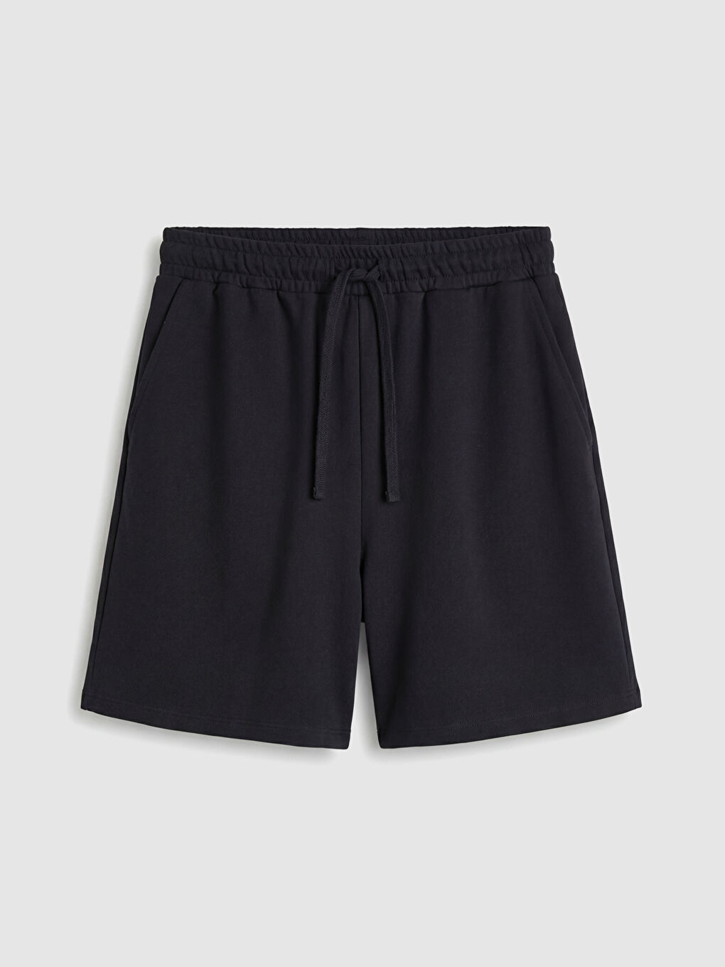 Siyah Beli Lastikli Kadın Şort-4