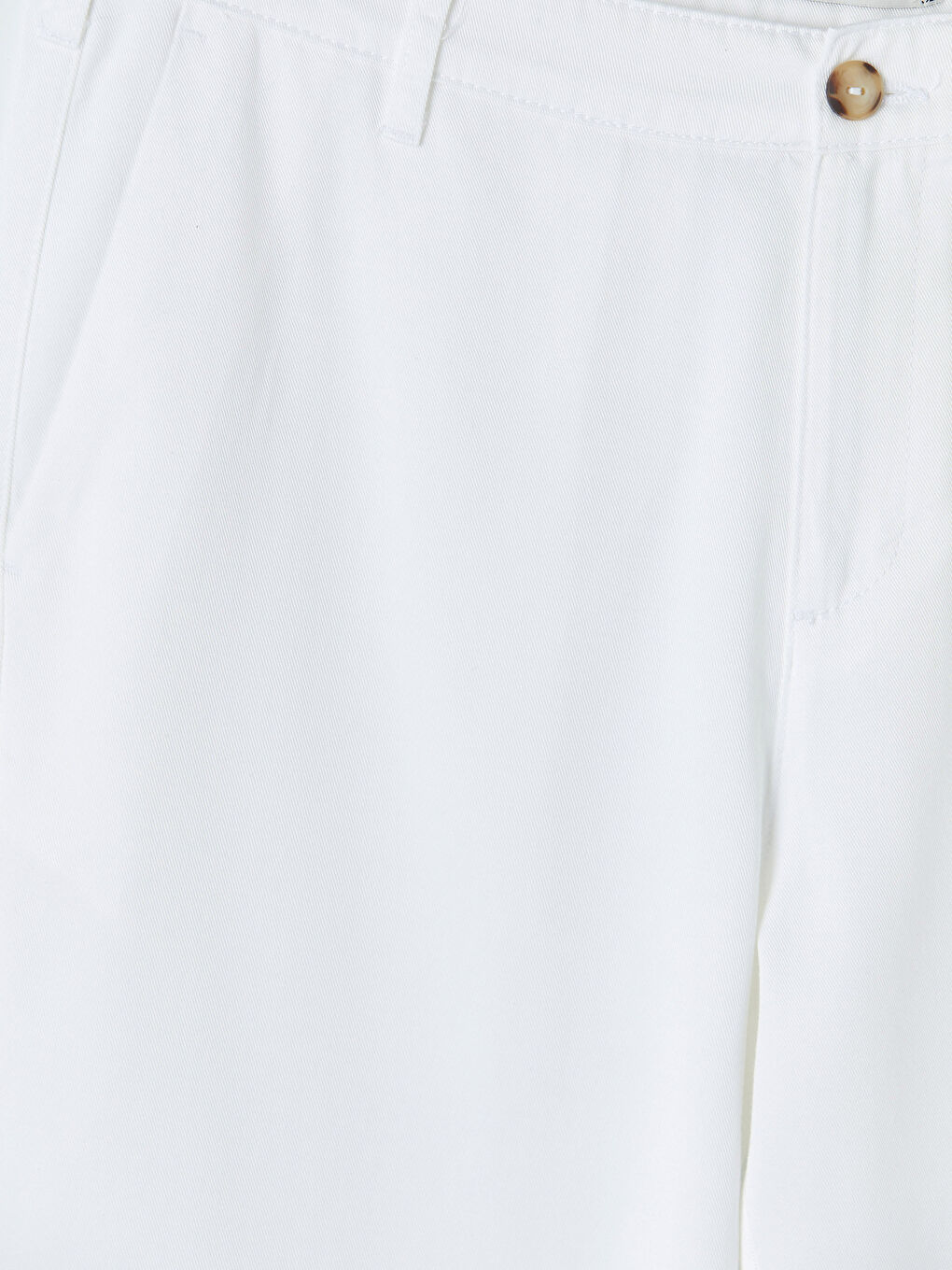 Beyaz Standart Kalıp Erkek Chino Pantolon-2