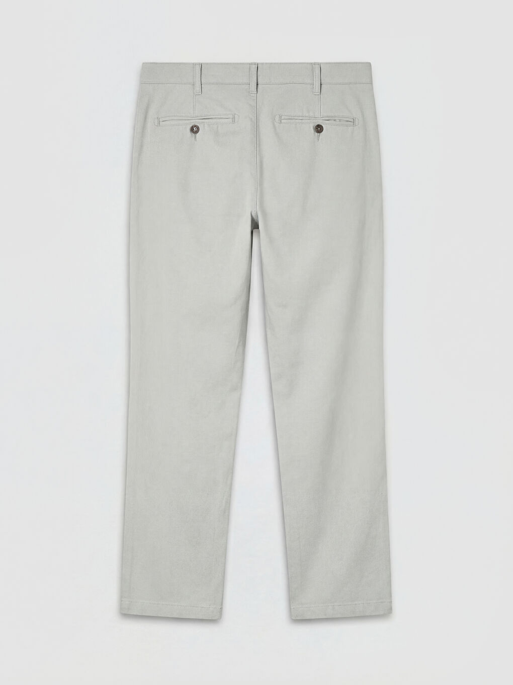 Gri Standart Kalıp Erkek Chino Pantolon-1