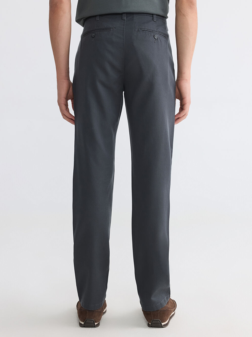 Antrasit Regular Fit Erkek Chino Pantolon-3