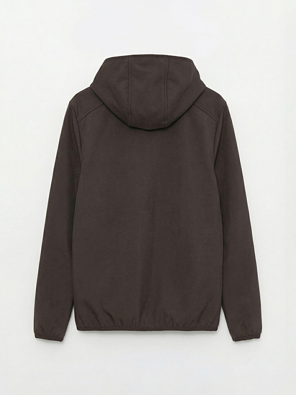 Kahverengi Standart Kalıp Kapüşonlu Erkek Mont-8