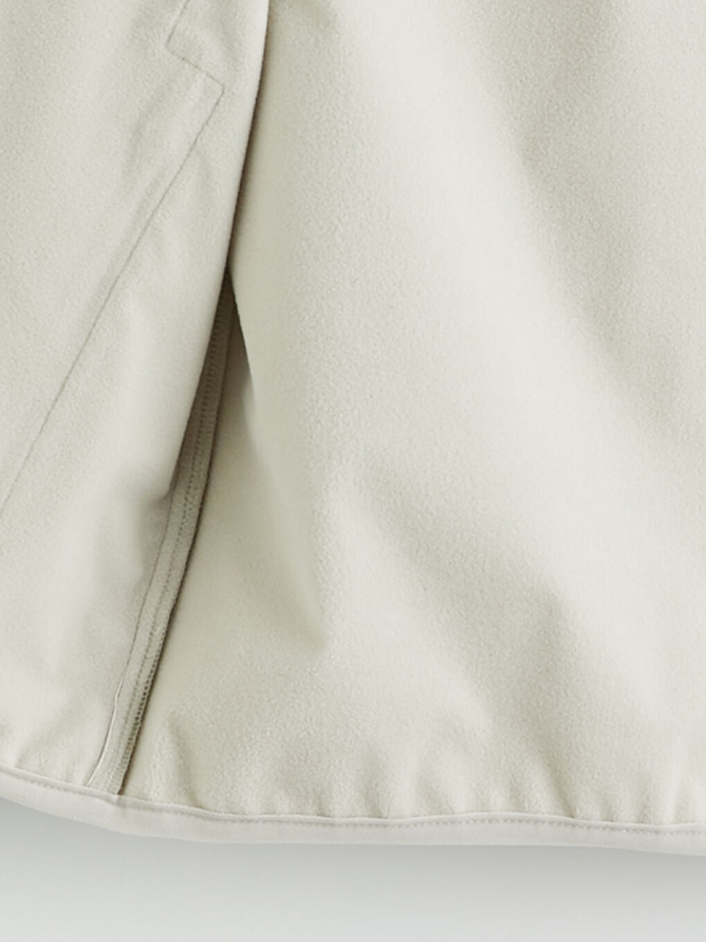 Bej Standart Kalıp Kapüşonlu Erkek Mont-1