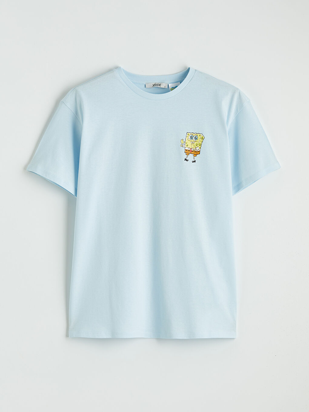Crew Neck Sponge Bob Printed Women's T-Shirt-3
