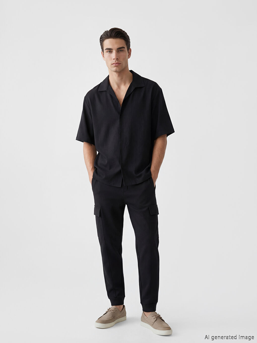 Man BLACK Jogger Sweatpants