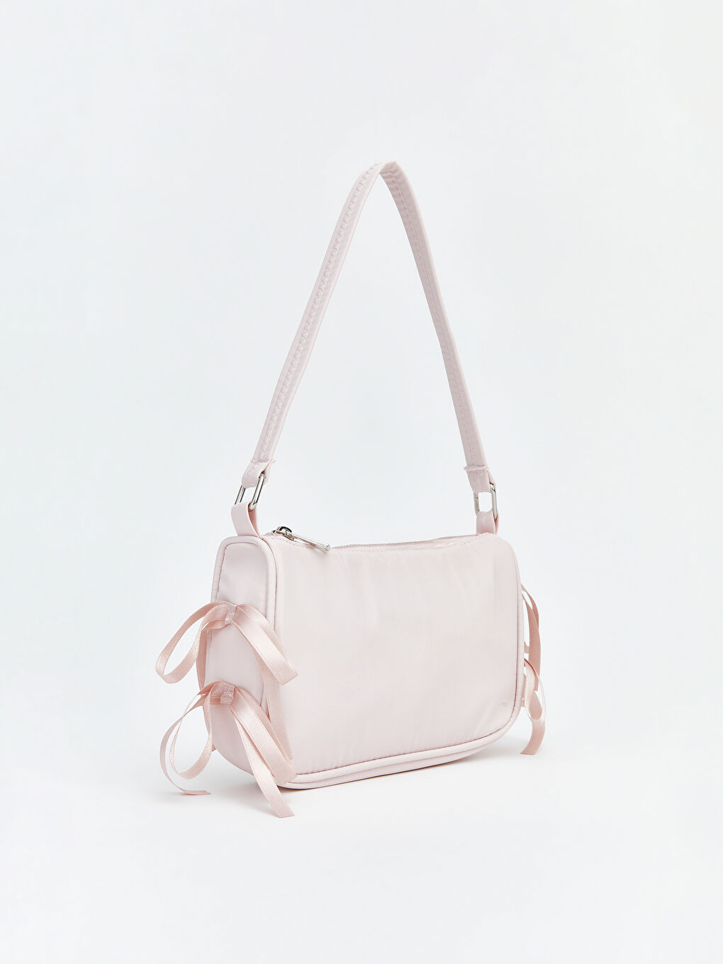 Pembe Fermuar Kapamalı Kız Çocuk Omuz Çantası-1