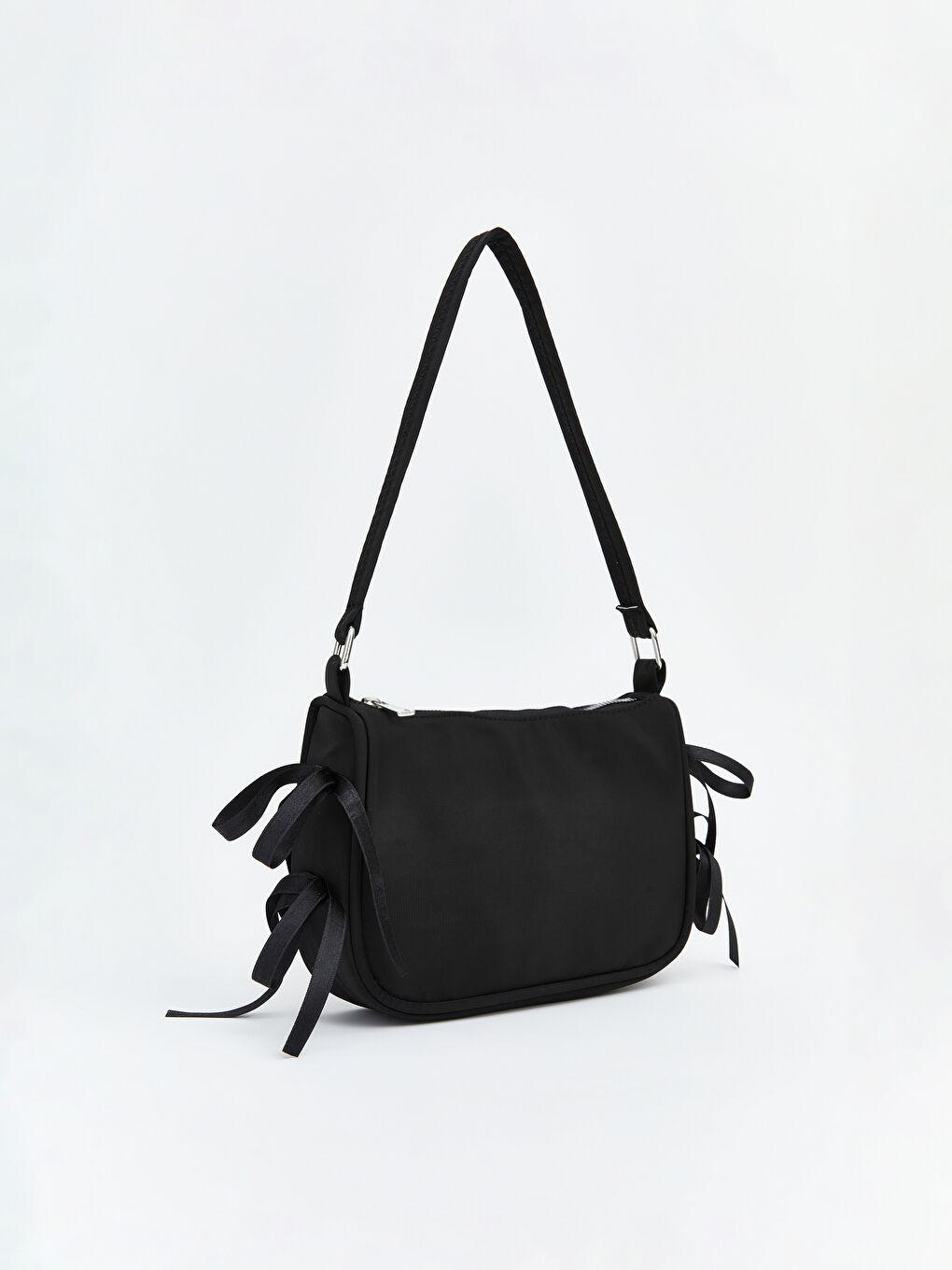 Siyah Fermuar Kapamalı Kız Çocuk Omuz Çantası-1