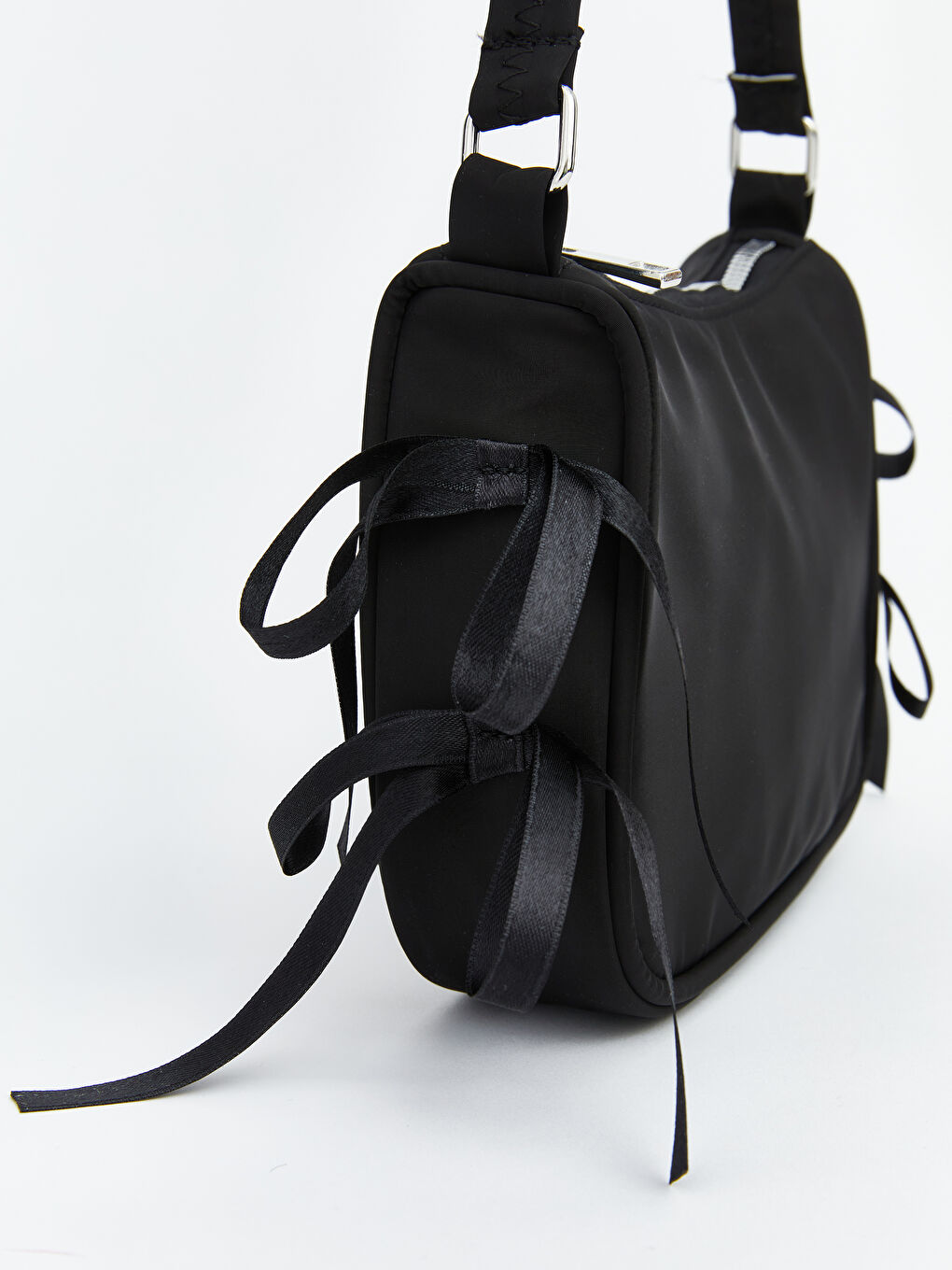 Siyah Fermuar Kapamalı Kız Çocuk Omuz Çantası-2