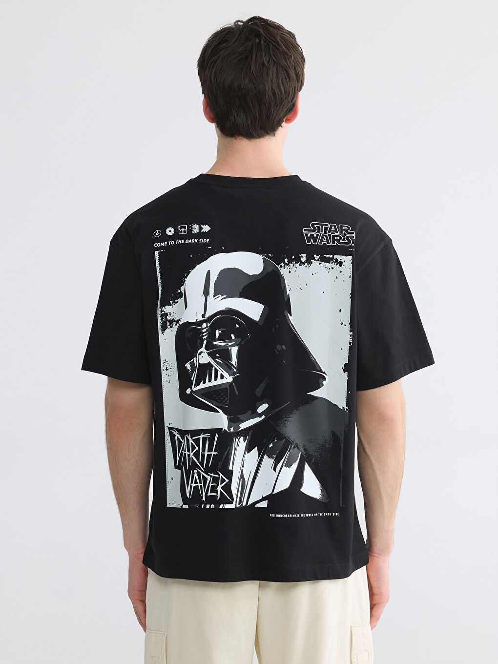 Crew Neck Star Wars Printed Men's T-Shirt-3