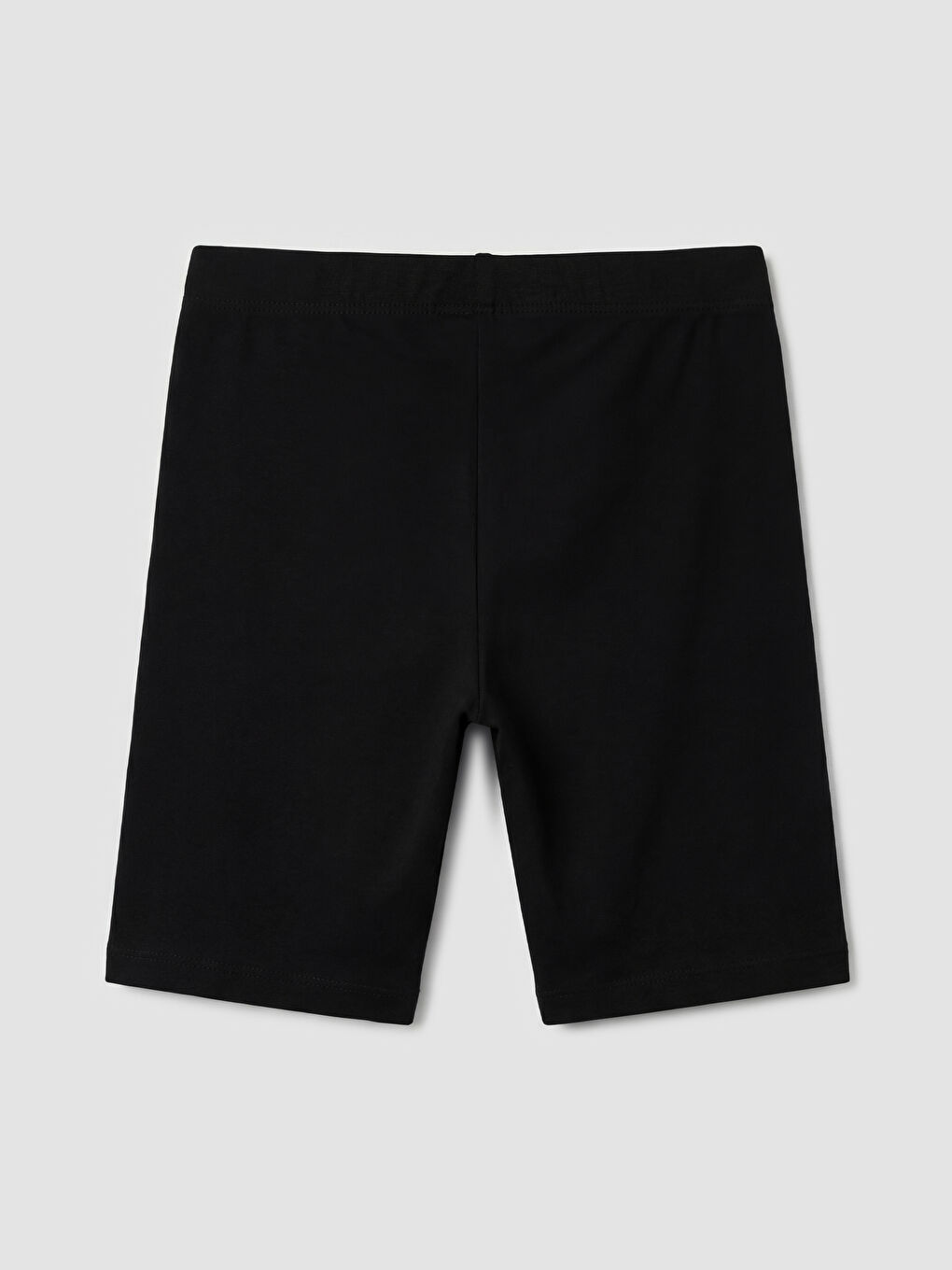 Siyah Basic Kız Çocuk Kısa Tayt-1