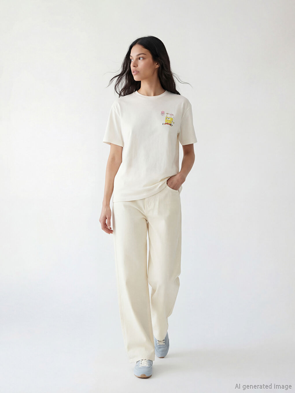 SpongeBob Printed Women's T-Shirt-1