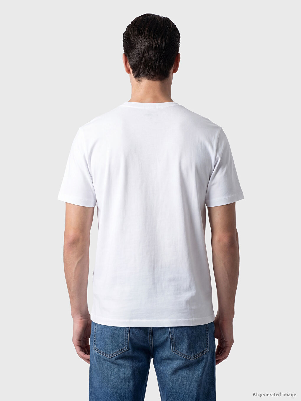 Crew Neck Pique Men's T-Shirt-3