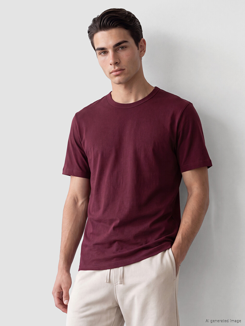 Crew Neck Pique Men's T-shirt
