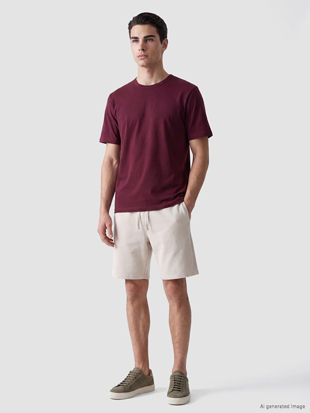 Crew Neck Pique Men's T-shirt-1