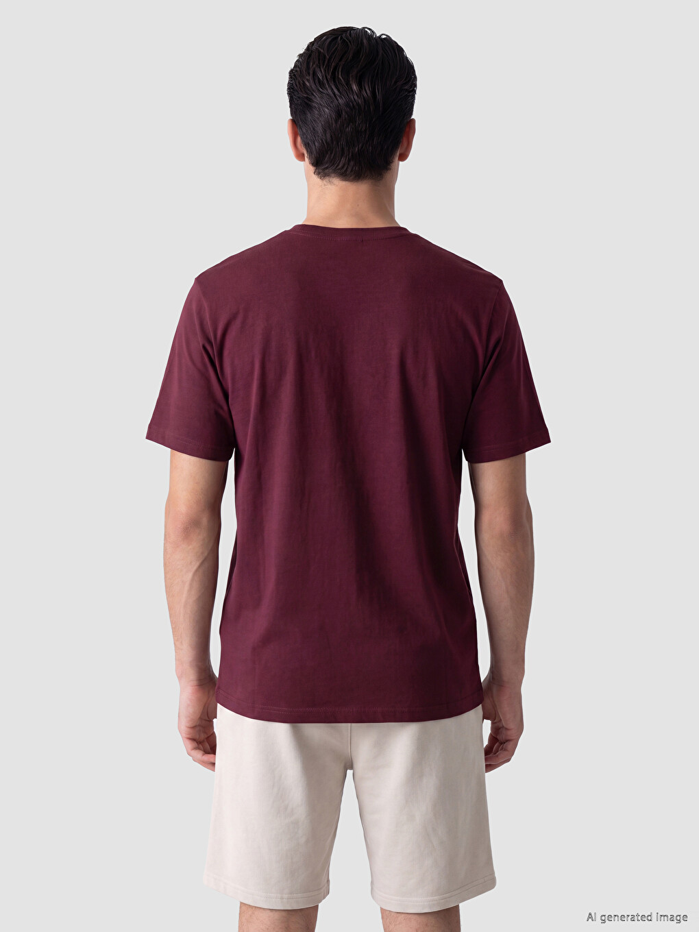 Crew Neck Pique Men's T-shirt-2
