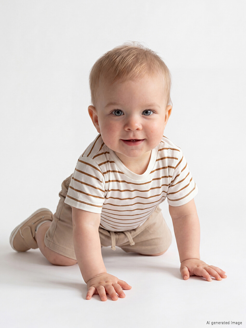 Elastic Waist Baby Boys' Shorts-1