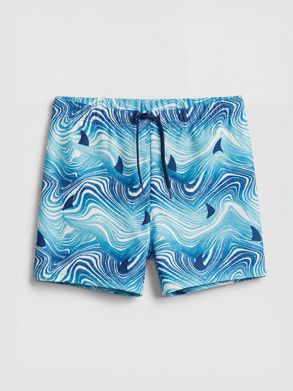 Mavi Hızlı Kuruyan Uv Korumalı Erkek Çocuk Deniz Şortu