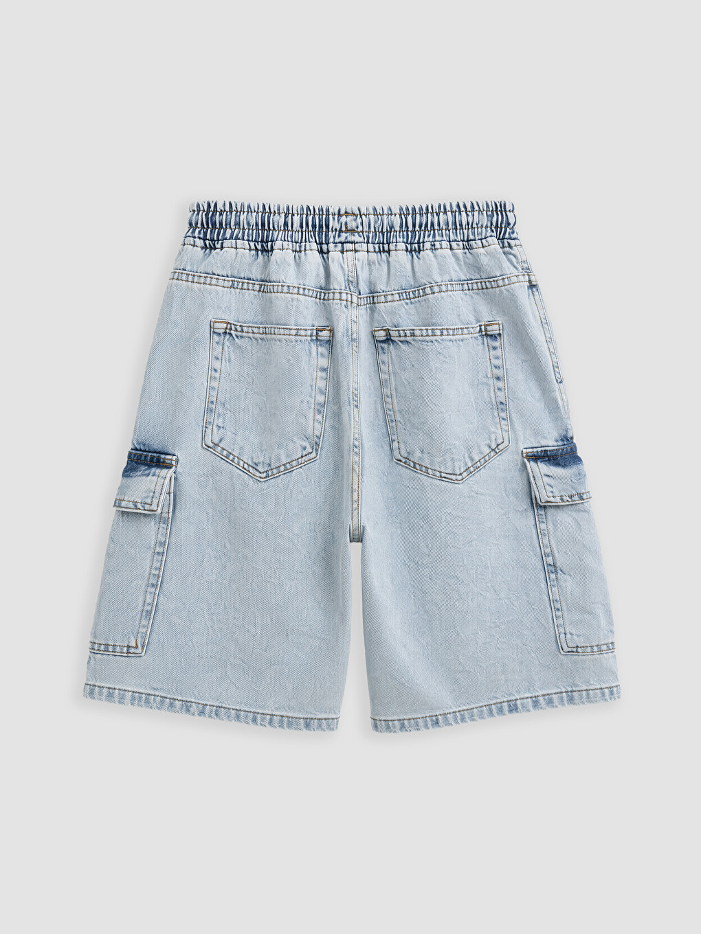 Regular Fit Men's Jean Shorts-2