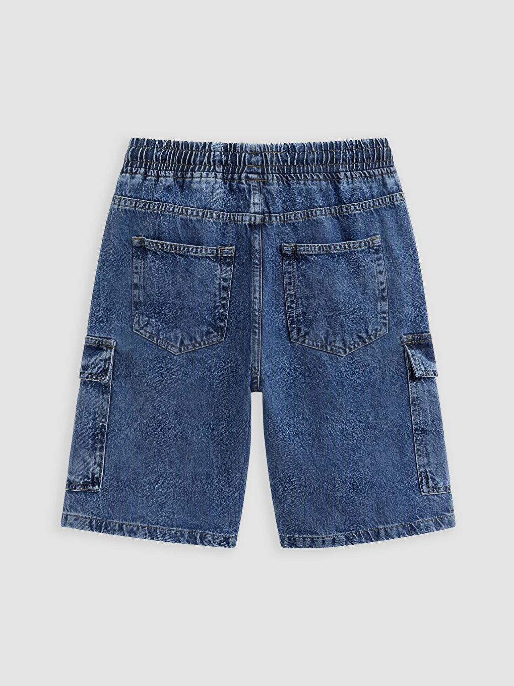 Regular Fit Men's Jean Shorts-2
