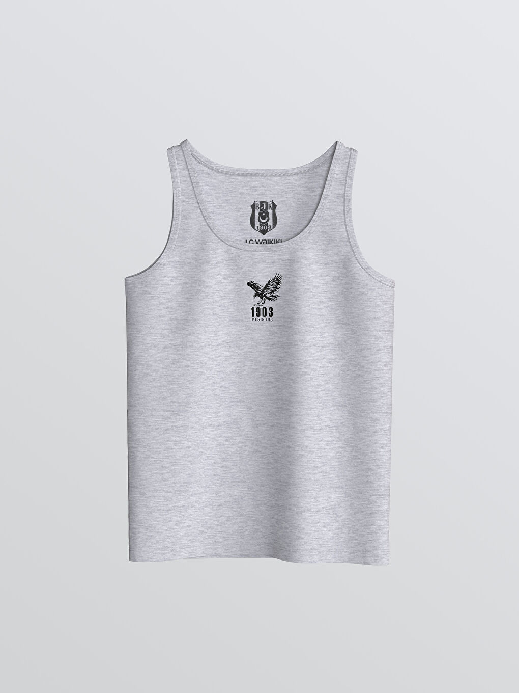 Beyaz Beşiktaş Baskılı Erkek Çocuk Atlet 2'li-1