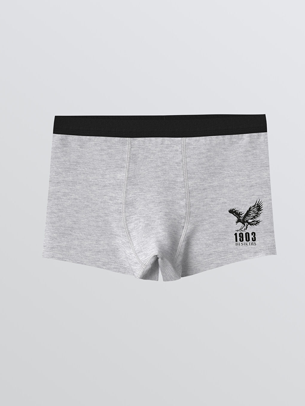 Beyaz Baskılı Erkek Çocuk Boxer 3'lü-1