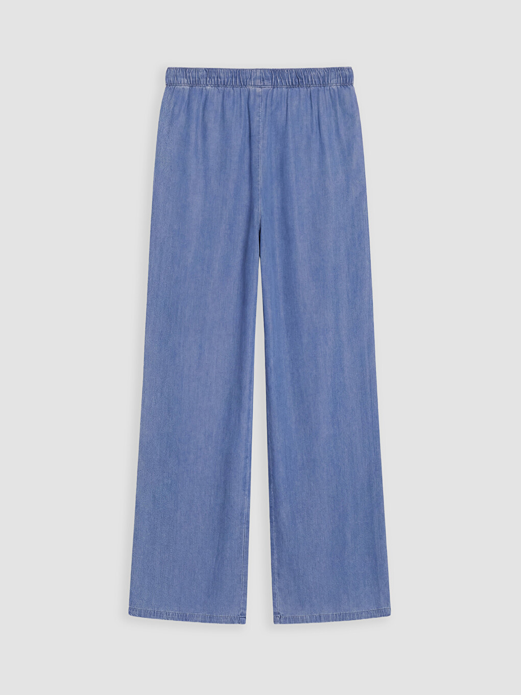 Elastic Waist Wideleg Women's Jeans-5