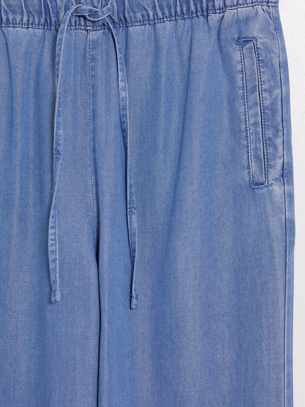 Elastic Waist Wideleg Women's Jeans-6