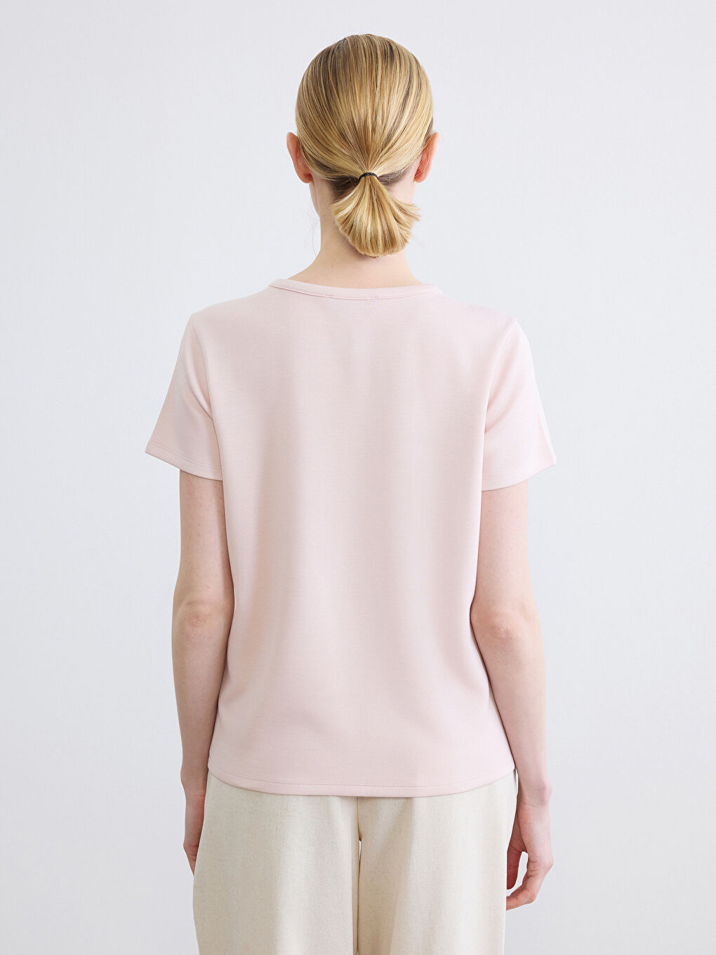 Γυναίκα ΡΟΖ Μπλουζάκι-3