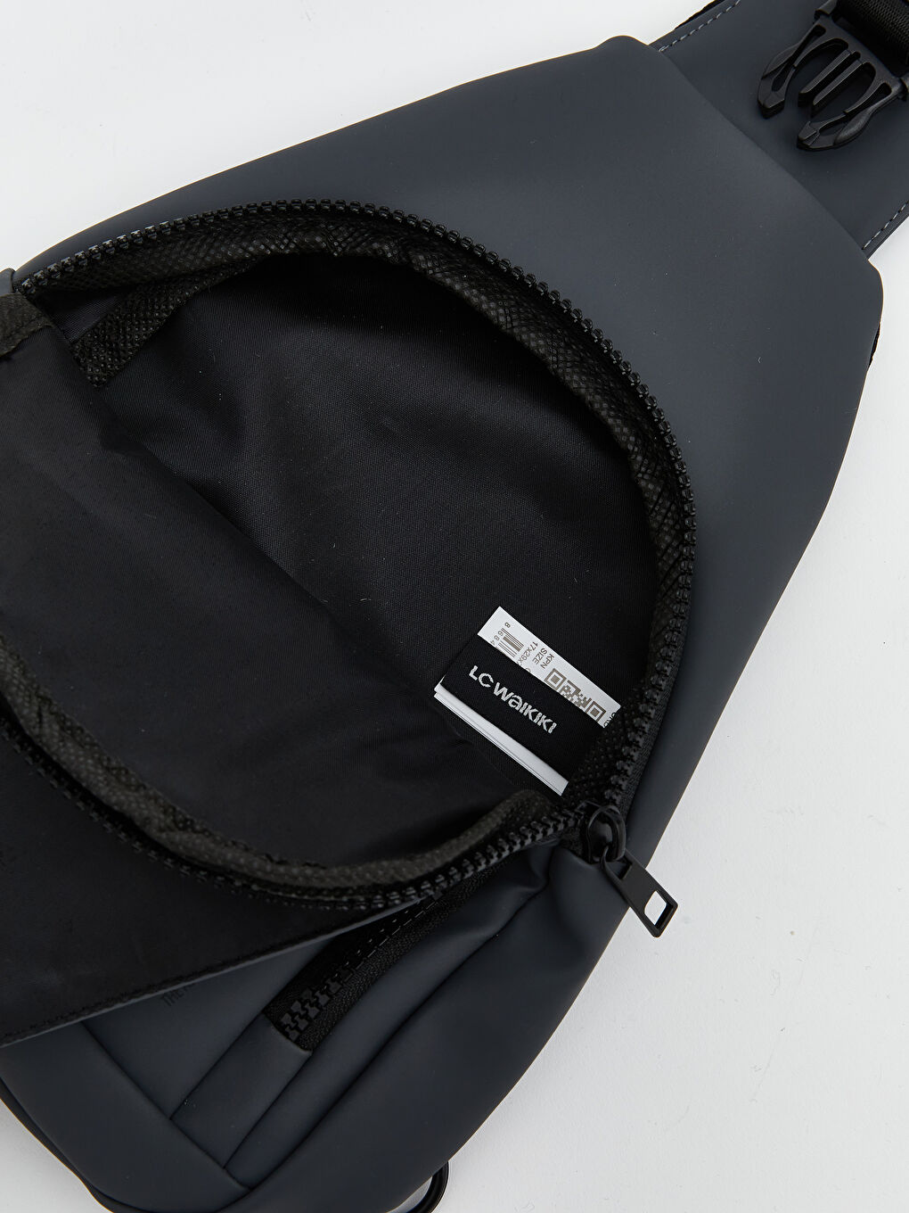 Gri Çift Bölmeli Erkek Göğüs Çantası-4