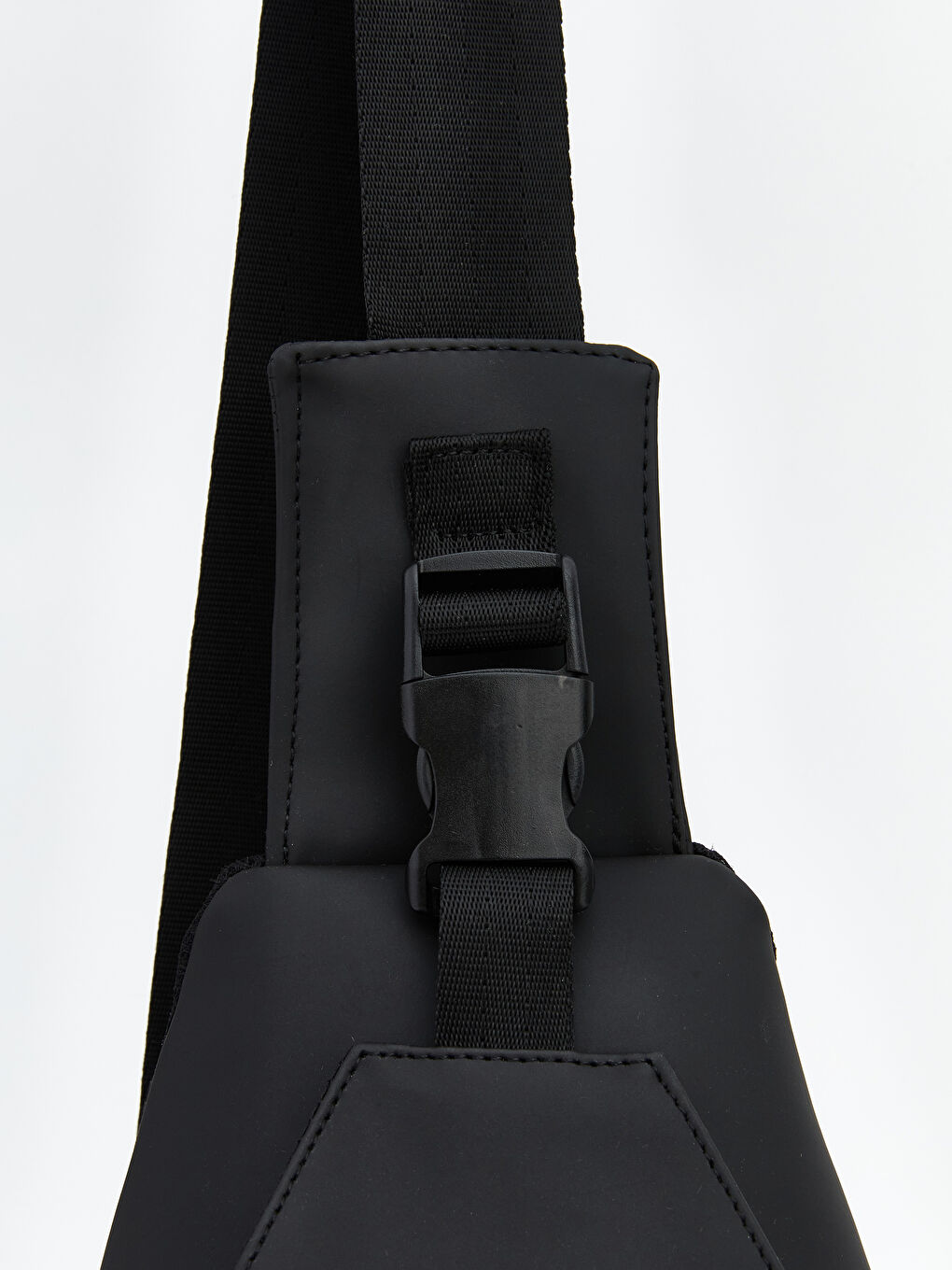 Siyah Çift Bölmeli Erkek Göğüs Çantası-2