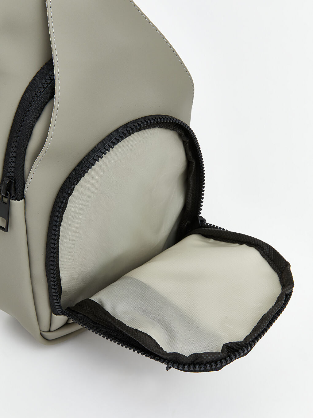 Bej Çift Bölmeli Erkek Göğüs Çantası-4