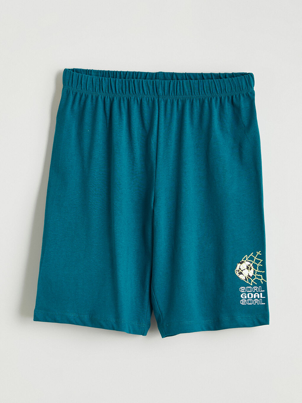 Mavi Baskılı Erkek Çocuk Şort Pijama Altı 2'li-1