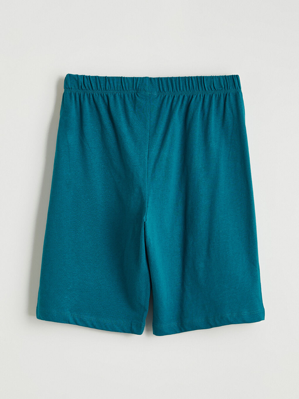 Mavi Baskılı Erkek Çocuk Şort Pijama Altı 2'li-3