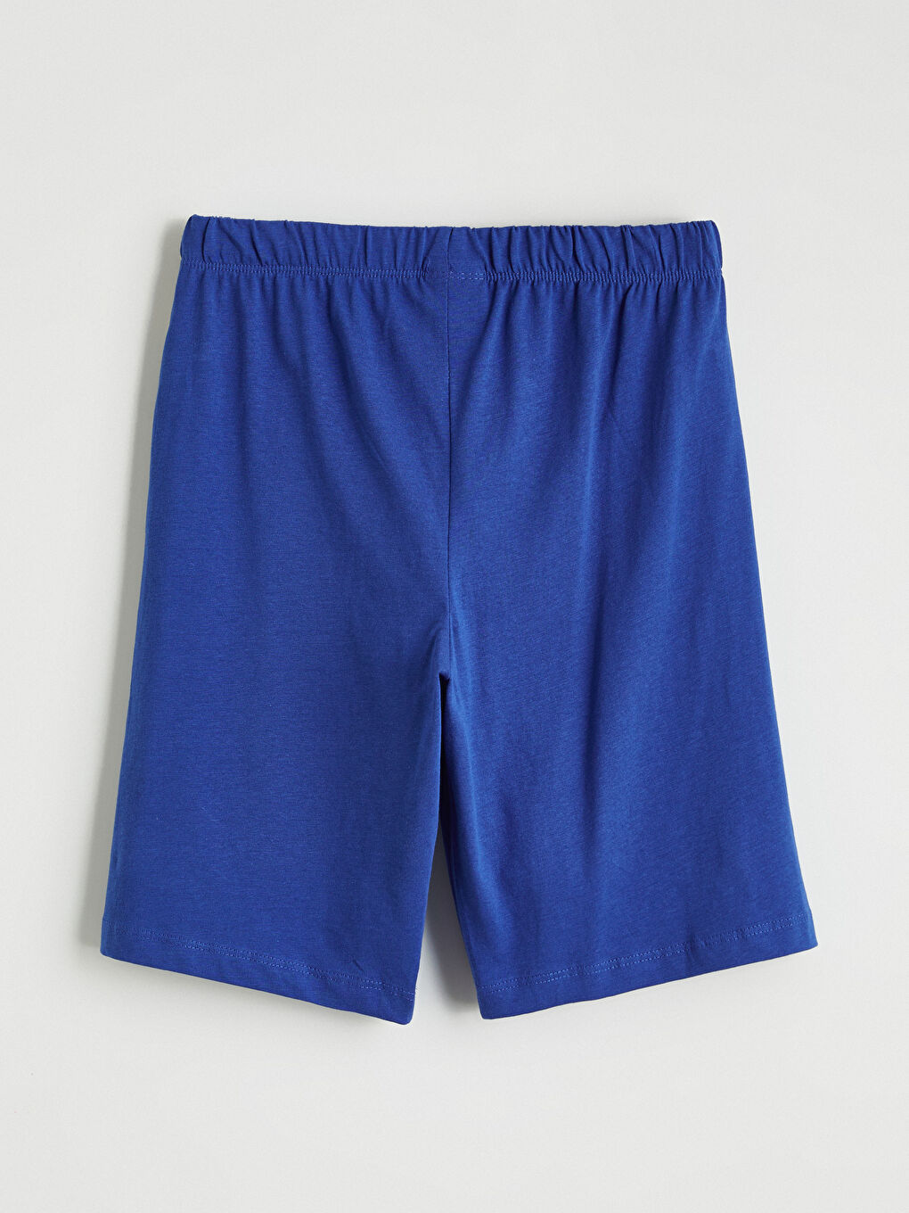 Mavi Baskılı Erkek Çocuk Şort Pijama Altı 2'li-6