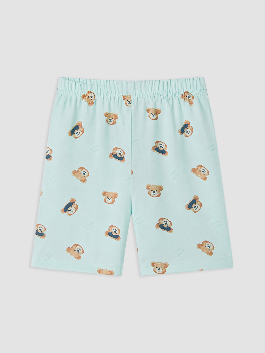 Turkuaz Resort Yaka Erkek Çocuk Şortlu Pijama Takımı-2