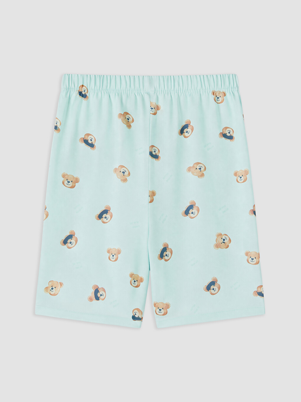 Turkuaz Resort Yaka Erkek Çocuk Şortlu Pijama Takımı-4