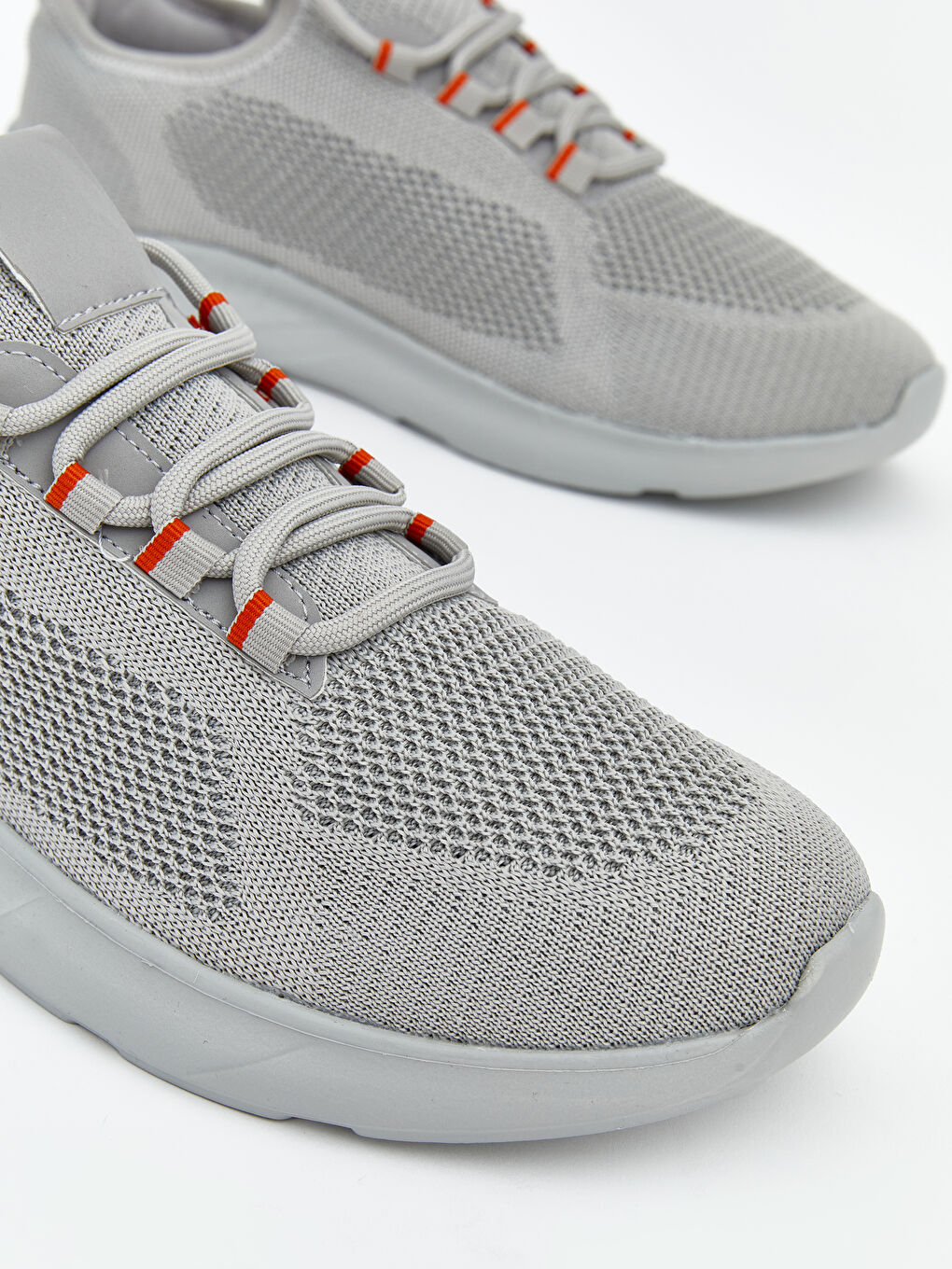 Gri File Detaylı Erkek Spor Ayakkabı-2