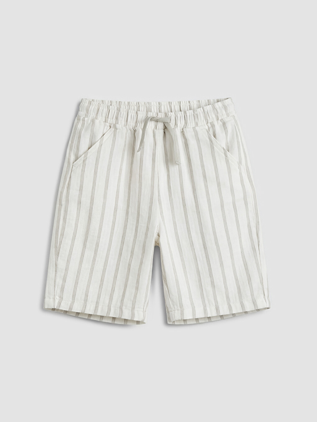 Elastic Waist And Drawstring Boys' Shorts