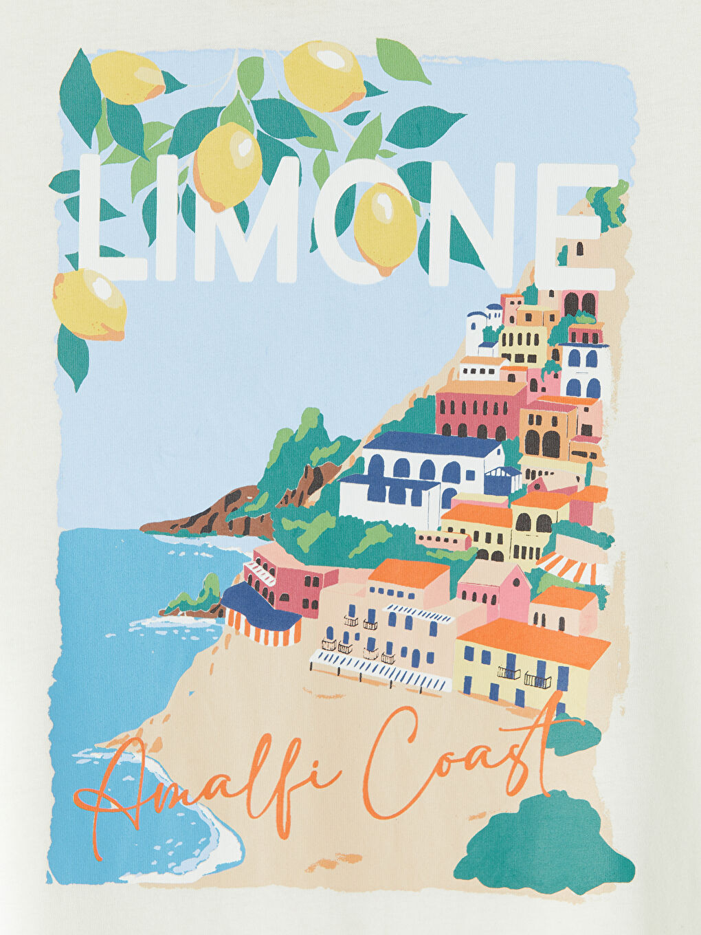 Ekru Bisiklet Yaka Baskılı Kadın Gecelik-2