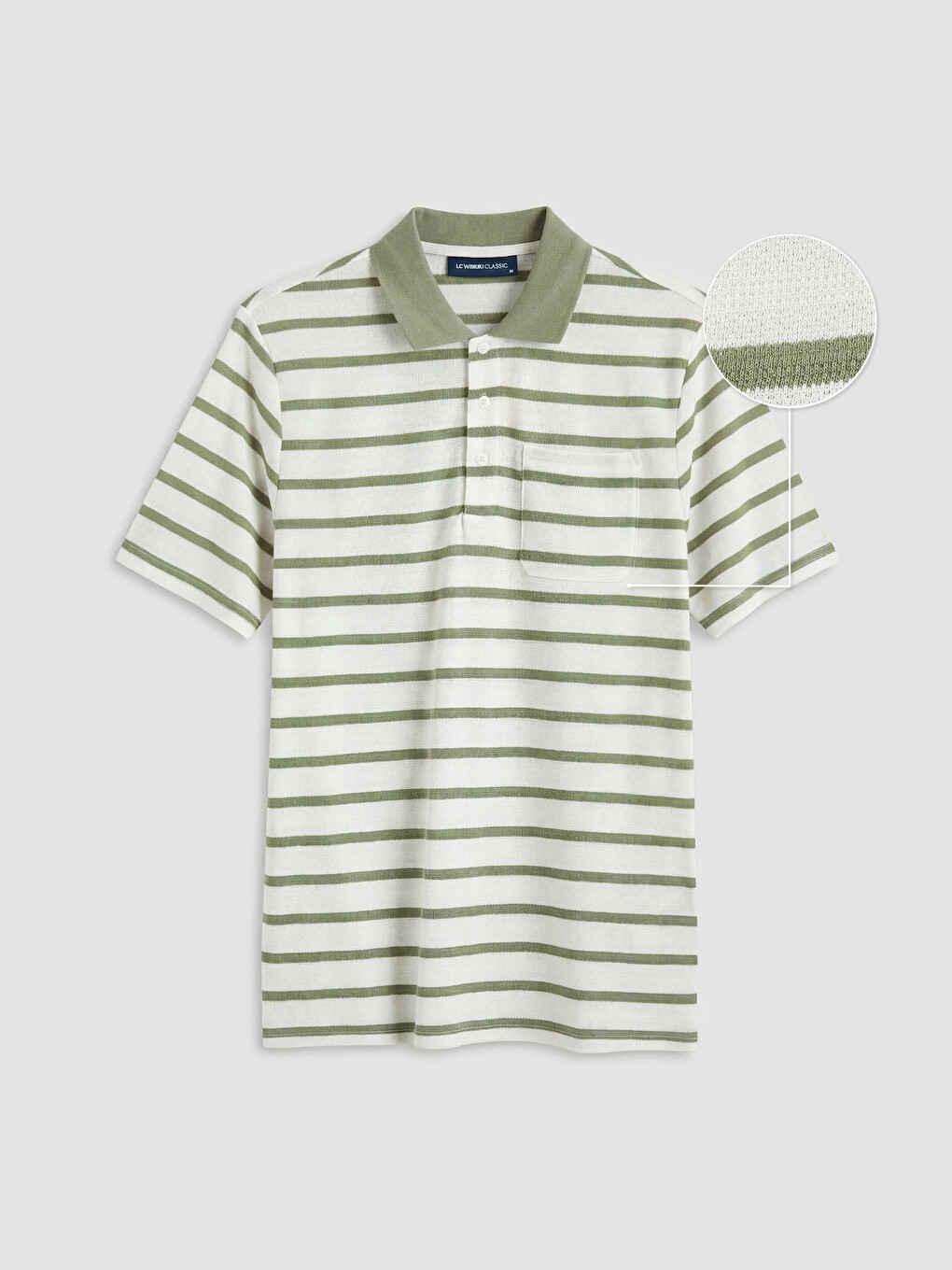 Tricou Polo Vărgat Bărbați-6