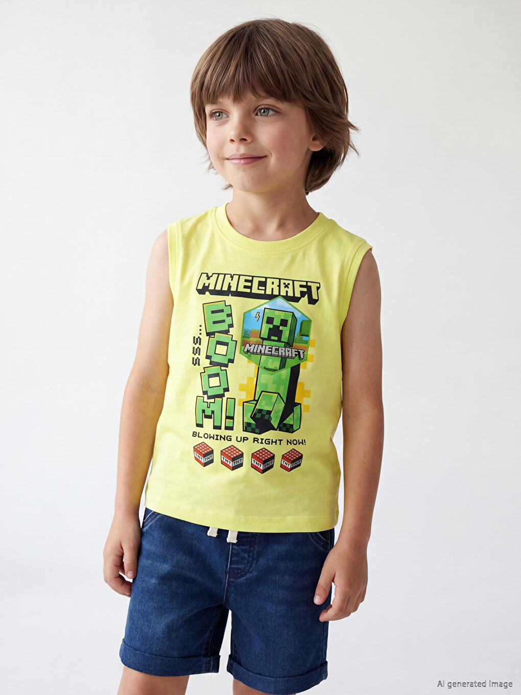Kanatierë për djem Minecraft e stampuar